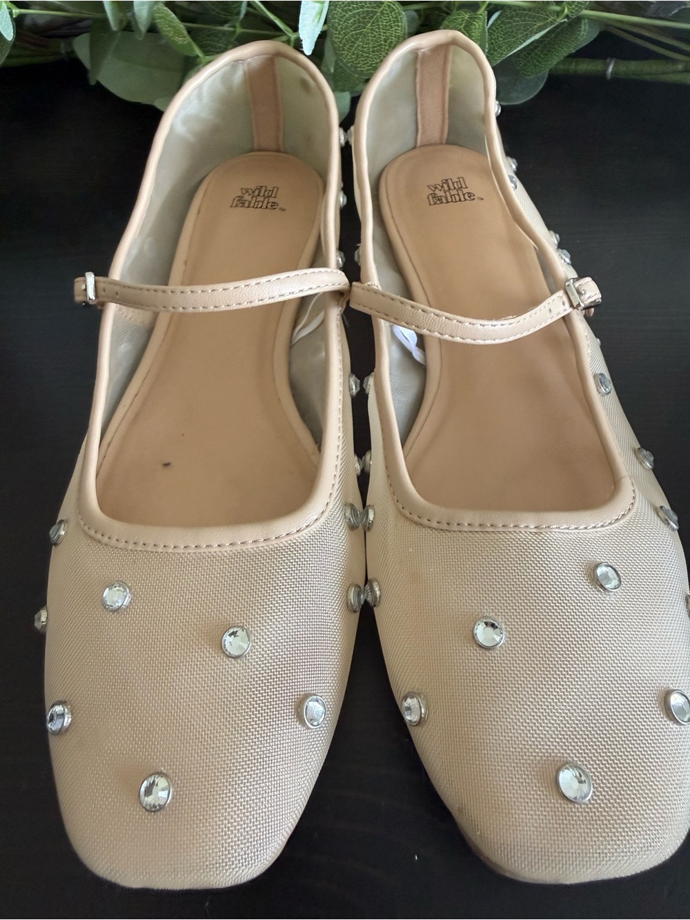 8.5 wild fable Women's Elsa Mesh Ballet Flats with memory foam insole - Picture 8 of 9